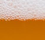Beer foam bubbles