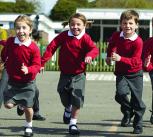Children running