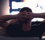 Couple watching TV
