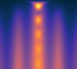 Theoretical ESR spectrum buildup as a function of two-photon detuning δ and drive time τ, for a Rabi frequency of Ω = 3.3 MHz on the central transition. 