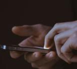 Man on a smartphone