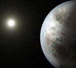 Artist's concept depicting one possible appearance of the planet Kepler-452b
