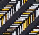 Aerial shot of parked trucks, Scunthorpe, United Kingdom