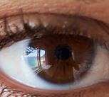 close up of an eye