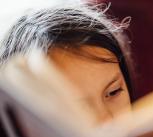 Girl reading a book