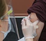 Patient receiving a COVID-19 vaccination