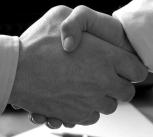 Shaking hands