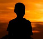 Boy at sunset