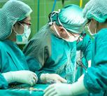 Surgeons at work in an operating theatre