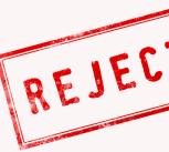 Rejected stamp