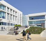 Exterior view of the Ray Dolby Centre, the new home of Cambridge's Cavendish Laboratory