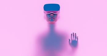 Character with VR goggles