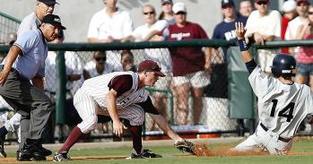A home run in a baseball game