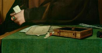 Thomas Cromwell painted by Hans Holbein the Younger in 1532-3. The Frick Collection
