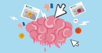 Illustration representing potential online harms