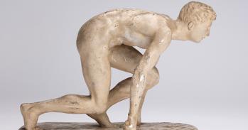 Robert Tait McKenzie, Plaster cast of Sprinter (1902) © The Fitzwilliam Museum, Cambridge