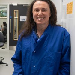 Clare Bryant in her lab