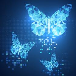 Butterfly abstract technology