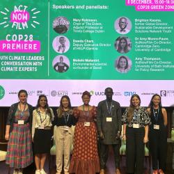 Producers and participants from ActNowFilm at COP28 premiere
