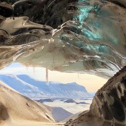 glacier cave on Svalbard