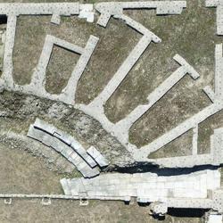 Remains of the theatre at Interamna Lirenas, Italy