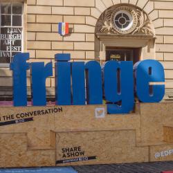 Edinburgh Fringe sign.