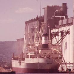 Ship loading at the Cargill Elevator