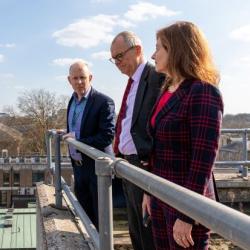 From left, Dr Diarmuid O'Brien, Lord Patrick Vallance, and Professor Deborah Prentice.
