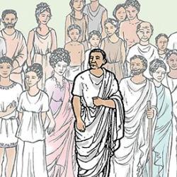 Characters from the Cambridge Latin Course, Book One