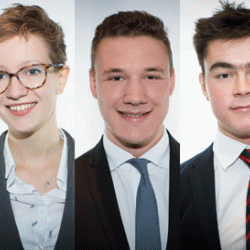L-R: Zheng Guo, Ruby Holmes, Lukas Schmelter, Charles Vitry, Amos Witternberg