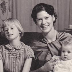 Diana Carnegie with her husband James and her children Charlotte, Sue and Sophie