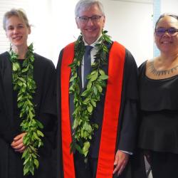 The repatriation ceremony which saw the Vice-Chancellor hand over the iwi kūpuna (ancestral remains) of 21 native Hawaiian individuals to representatives from the Office of Hawaiian Affairs
