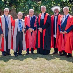From l to r: Prof Louis Gates Jr, Dr Ali Smith, Dr Judith Weir, Prof Sir John Walker, Prof Sir Roger Penrose, Lord Sainsbury of Turville, Prof Stephen Toope, Prof Wole Soyinka, Prof Sir Simon Schama, Prof Kwame Appiah, Prof Elizabeth Robertson, Prof Edith Heard  