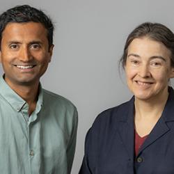 Dr Sai Shivareddy and Professor Clare Grey 