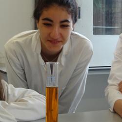 Robinson College's Women in Science Festival students at the Department of Materials Science & Metallurgy