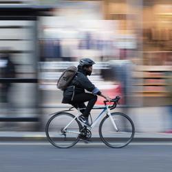 Cyclist in London