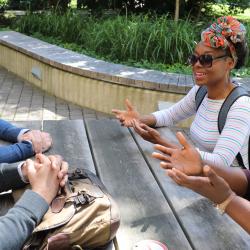 Students at the ARC Cafe in Cambridge