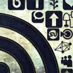 108 High Resolution Dark Denim Social Media Icons
