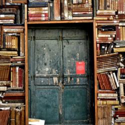 Old book wall