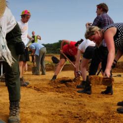 Digging at Ham Hill.
