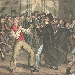 The Battle of Peas Hill c1824 