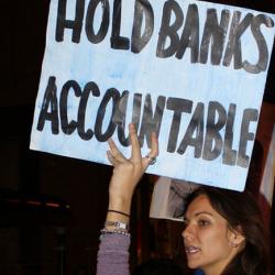Banking Protest.