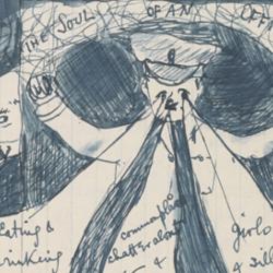 The Soul of an Officer, a sketch from one of Siegfried Sassoon’s journals. 1916
