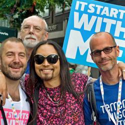 Participants at London's annual LGBT Pride march