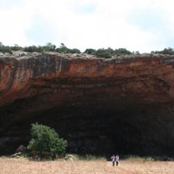 Haua Fteah, Cyrenaica, Libya. The cave’s entrance.