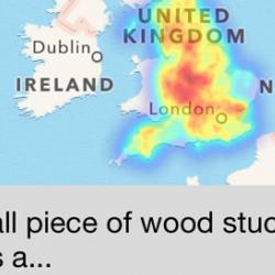 Screen grab of one of the app's questions