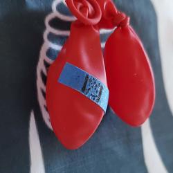 Deflated balloons representing punctured lung after COVID-19 infection