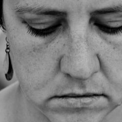 sad looking woman