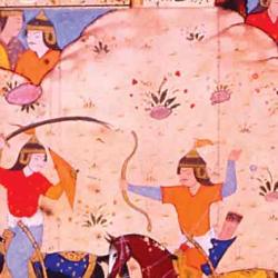 A version of Shahnama: a battle between Iran and Turan