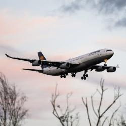 Aeroplane flying